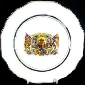 GEORGE V SILVER JUBILEE COMMEMERATIVE PLATE - C. 1935